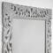 American Art Décor™ 31.5" Gray Hand-Carved Wood Medallion Accent Wall Mirror